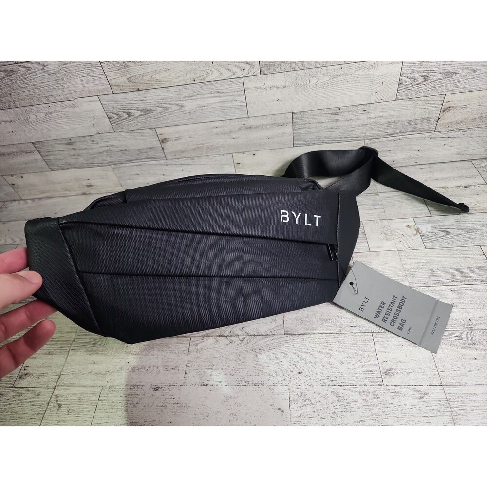 New BYLT Water Resistant Crossbody Bag Black 2 Liters Mens Womens w/ Tags